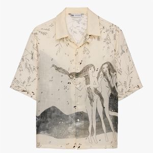ZARA - ILLUSTRATED PRINT SHIRT LIMITED EDITION